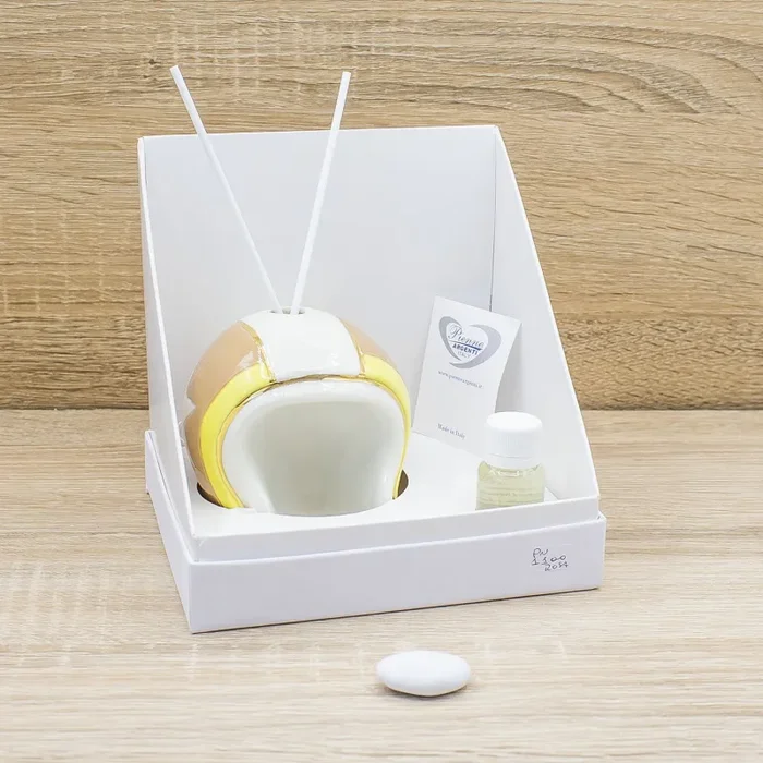 Profumatore Casco Tortora e Giallo Pienne Design - immagine 3