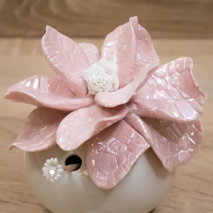 Profumatore con Petali Porcellana di Capodimonte - immagine 2
