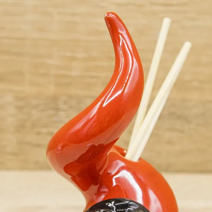 Profumatore Corno Rosso con Maschera Pulcinella Bella Napoli Vendita calda online - immagine 3