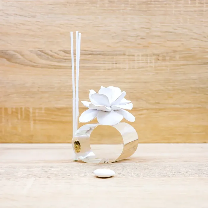 Profumatore Cristallo Fiore Bianco Tibo’ Cristal