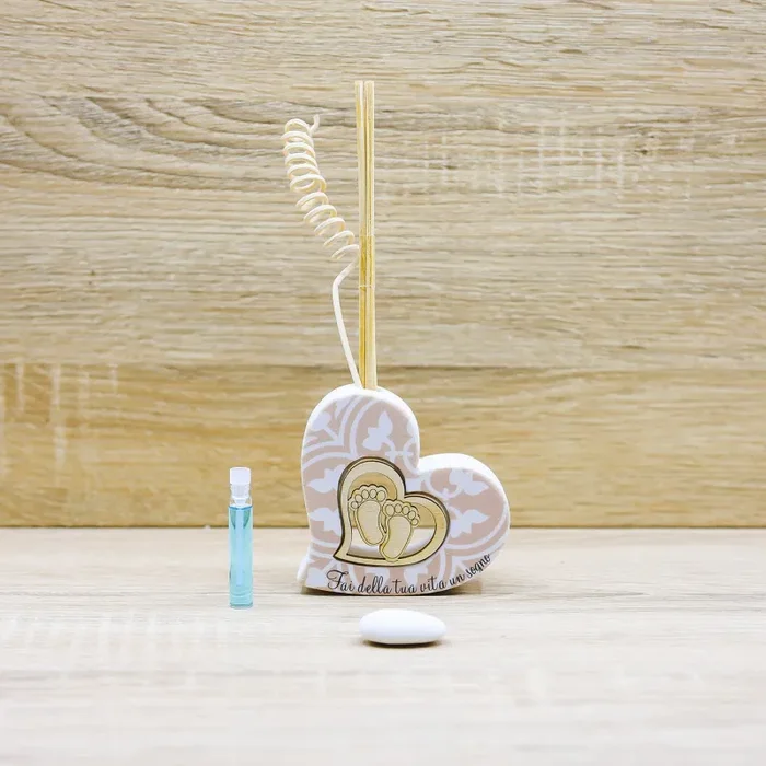 Profumatore Cuore Battesimo Linea Marinette Dolcicose