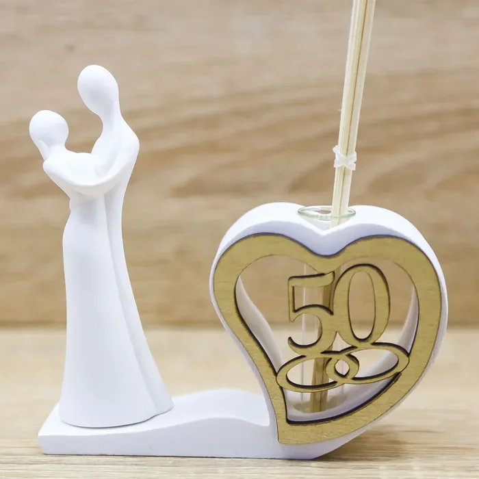 Profumatore Cuore con 50 e Coppia Sposi Vendita online - immagine 2