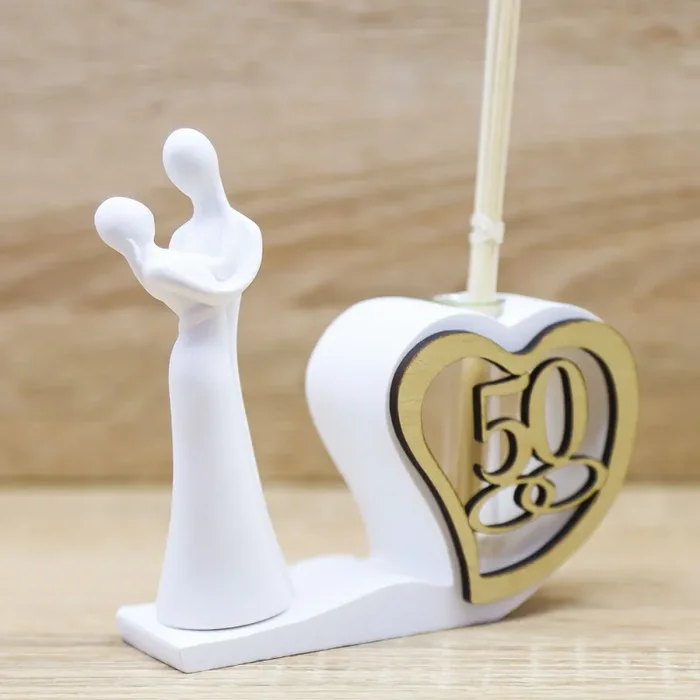 Profumatore Cuore con 50 e Coppia Sposi Vendita online - immagine 3