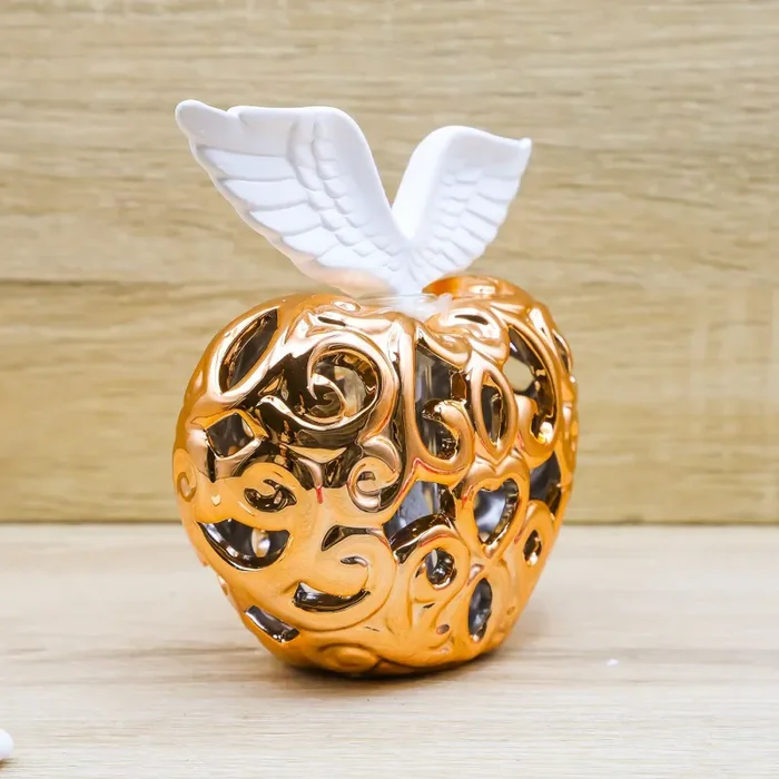 Profumatore Cuore Oro Rosa con Ali Claraluna - immagine 3