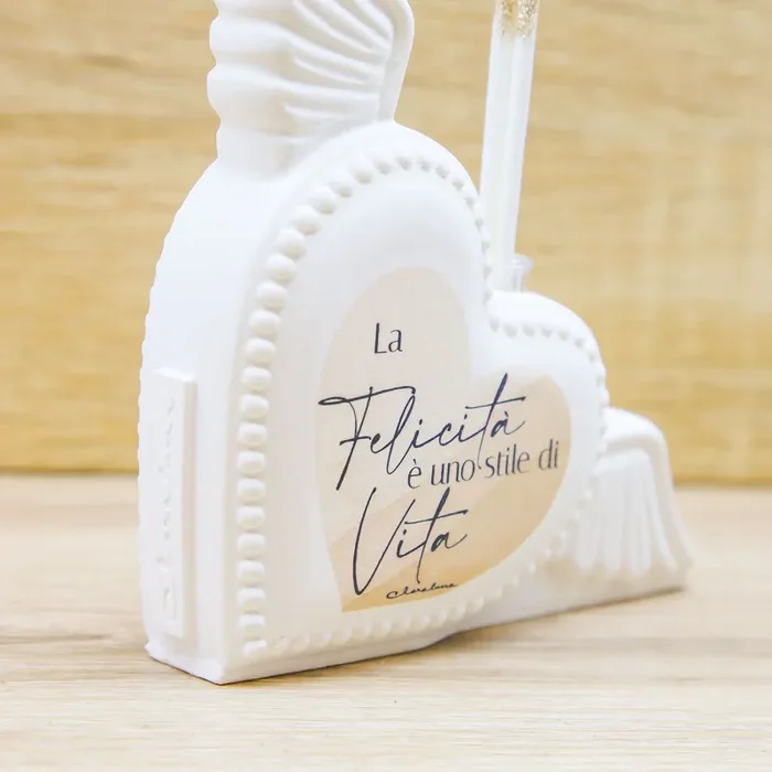 Profumatore Cuore Tortora con Ali Claraluna Moda - immagine 3