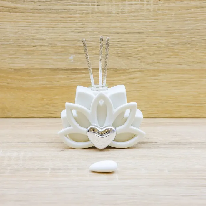 Profumatore Fiore di Loto Oro Argento Claraluna
