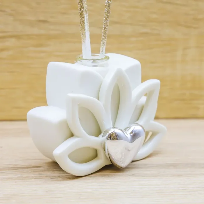 Profumatore Fiore di Loto Oro Argento Claraluna - immagine 2