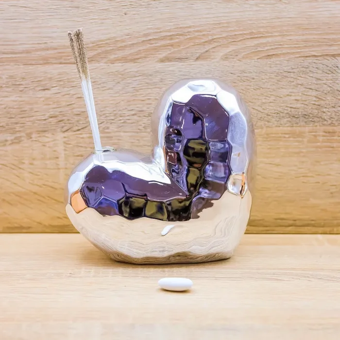 Profumatore Grande Cuore Argento Claraluna Vendita calda