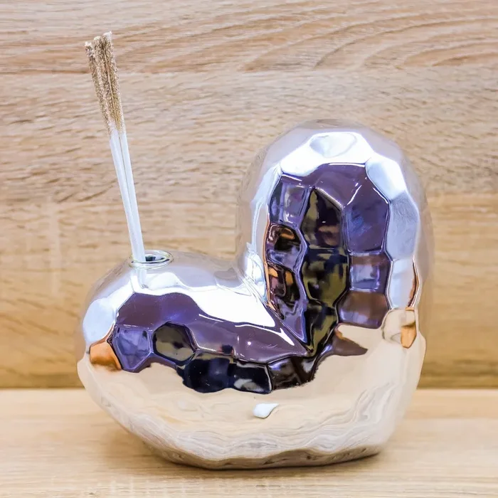 Profumatore Grande Cuore Argento Claraluna Vendita calda - immagine 2