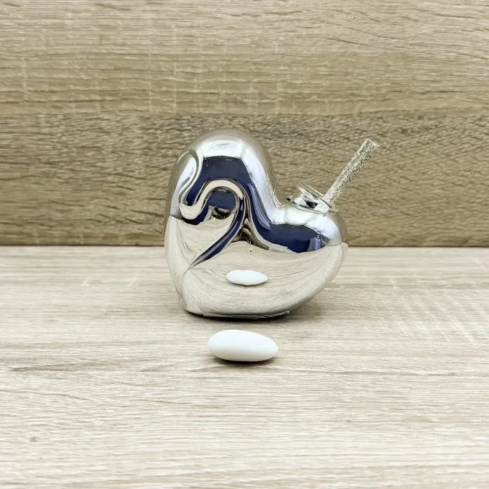 Profumatore Piccolo Cuore Argento Claraluna