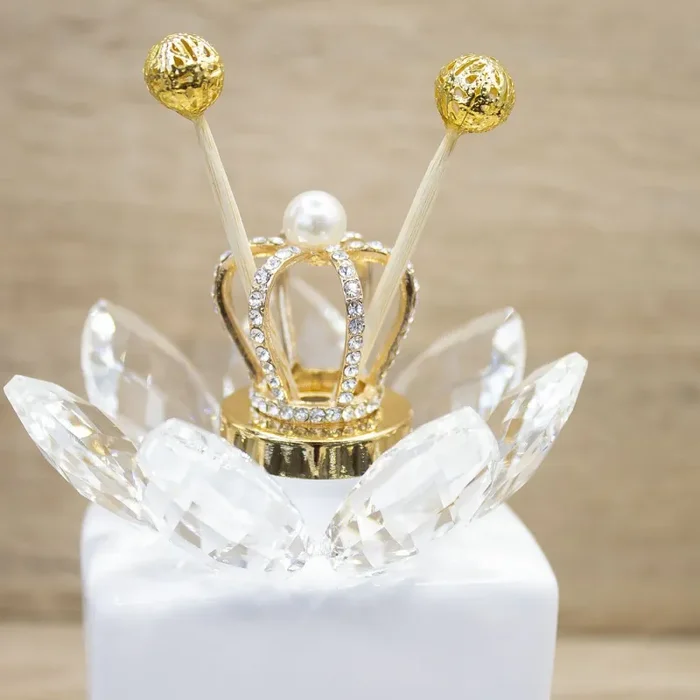 Profumatore Rettangolare Bianco con Corona Oro Marilyn Rome - immagine 2