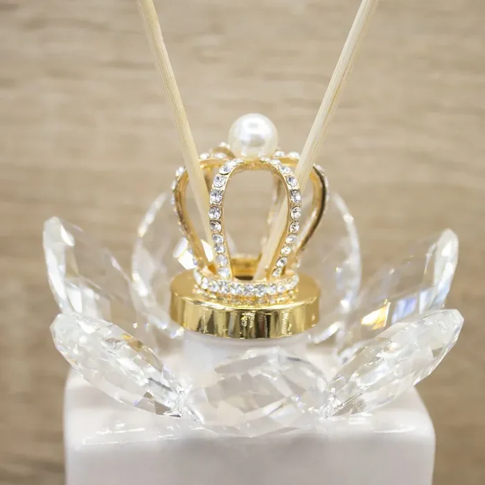 Profumatore Rettangolare Tortora con Corona Oro Marilyn Rome - immagine 3