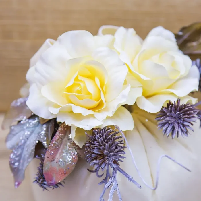 Puff con Fiori Panna e Sali Profumati Beccalli for Life - immagine 2