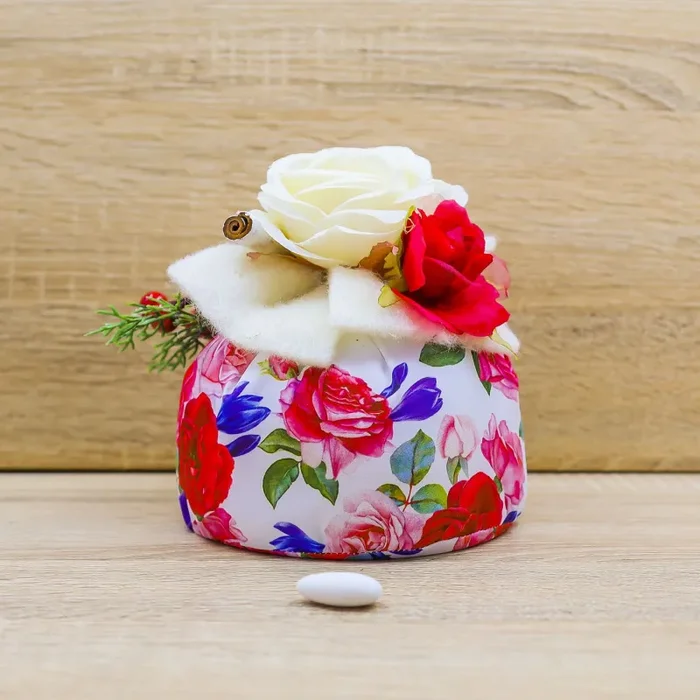 Puff con Fiori Panna e Sali Profumati Beccalli for Life Vendita online