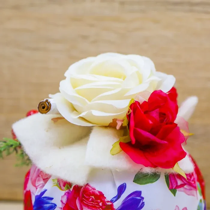 Puff con Fiori Panna e Sali Profumati Beccalli for Life Vendita online - immagine 3