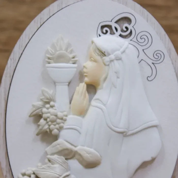 Quadretto Bimba Comunione - immagine 2