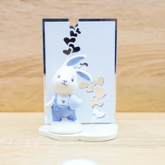 Quadretto con Coniglietto Baby Celeste Claraluna - immagine 2