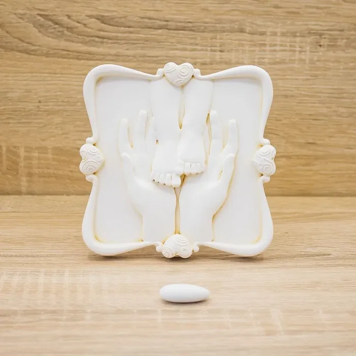 Quadretto Mani Mamma e Piedini Bimbo/a Lully Argenti