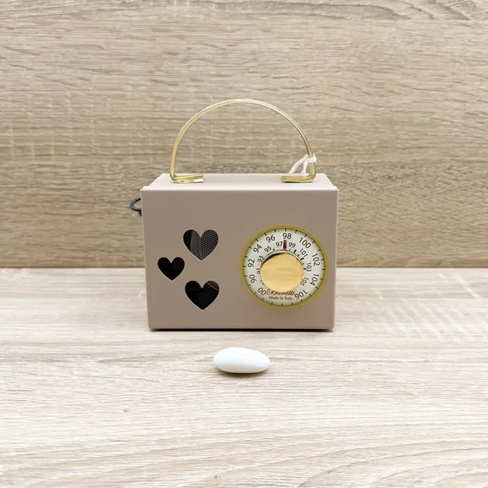 Radio Cassa Vintage Tortora e Oro Baratti Vendita calda online