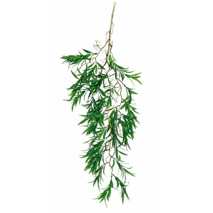 Ramoscello artificiale con foglie per decorazione 88 cm