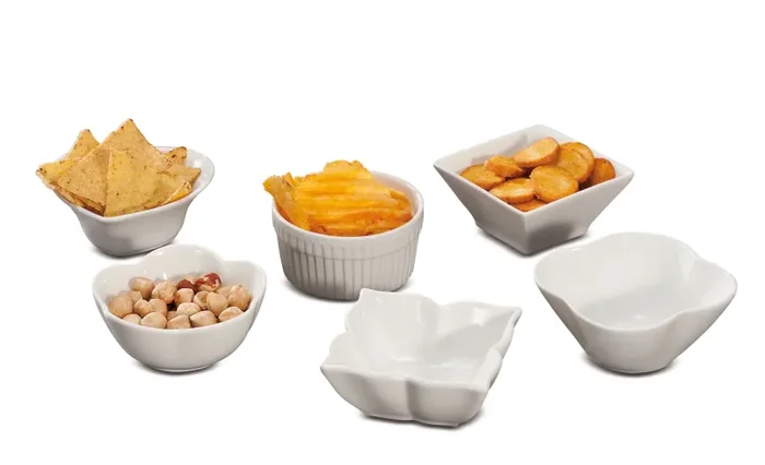 Regalo Italiano Ciotola Porcellana Ass. H 5 x 10 x 10 Cm Bianco 1 Pz