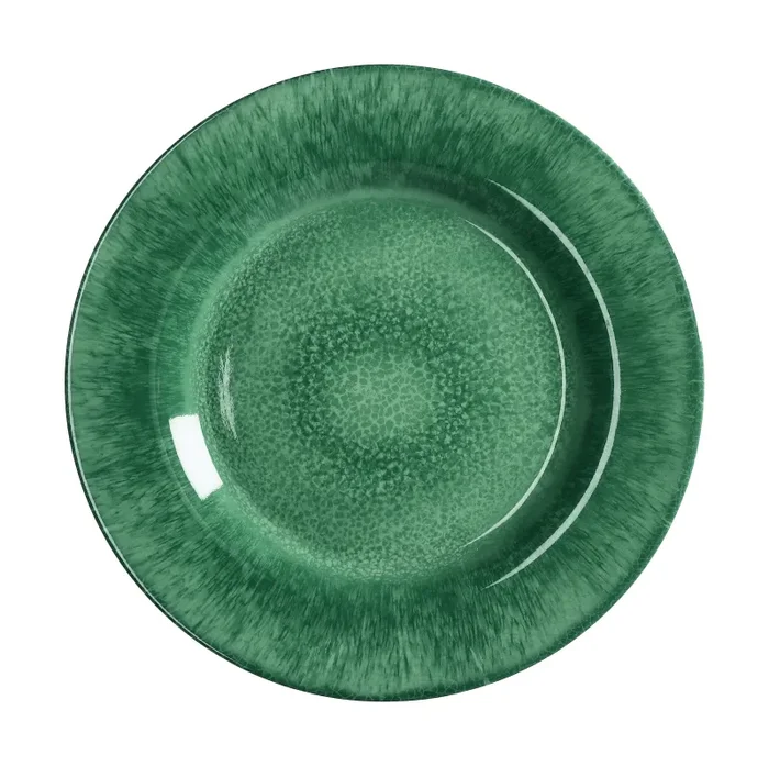 Regalo Italiano Piatto Piano Melamina D 28 Cm H 2,5 Cm Verde Online ora
