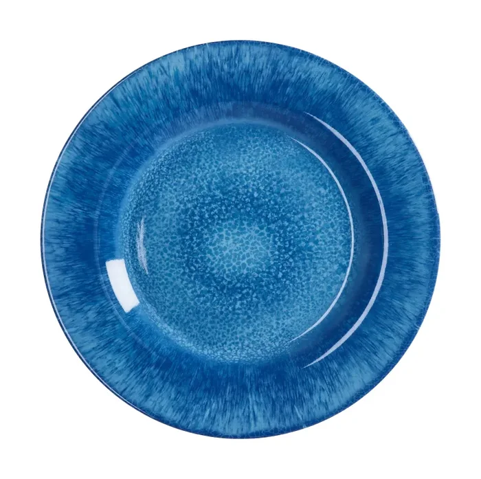 Regalo Italiano Piatto Piano Melamina D 28 Cm H 3 Cm Blu