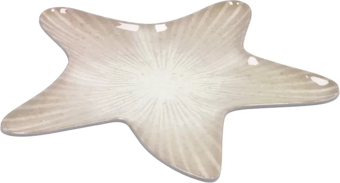 Regalo Italiano Vassoio Stella Marina Melamina 27 x 27 Cm Ass. Grigio Blu 1 Pz - immagine 2