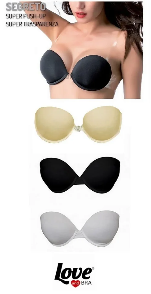 REGGISENO DONNA SUPER PUSH-UP TRASPARENTE LOVE AND BRA ART. SEGRETO COL. E MIS. A SCELTA
