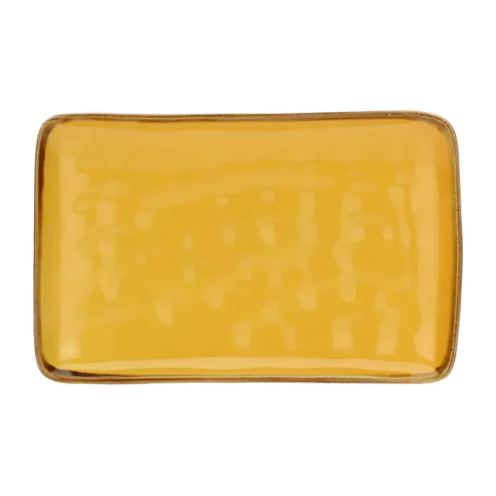 ROSE & TULIPANI Concerto Ocra Vassoio Rettangolare 20 x 13 Cm Vendita online