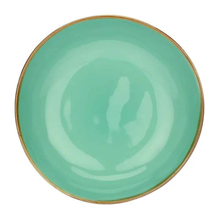 ROSE & TULIPANI Concerto Verde Acqua Piatto Fondo D 21 Cm