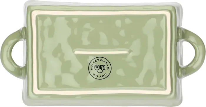 ROSE & TULIPANI Concerto Verde Oliva Teglia 29 x 15 x 6 Cm - immagine 3