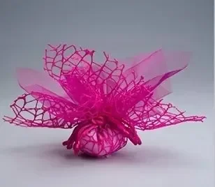 Sacchetti Portaconfetti Bomboniere Velo Rete tondo con Tulle Fuxia – 25 PZ OFFERTA