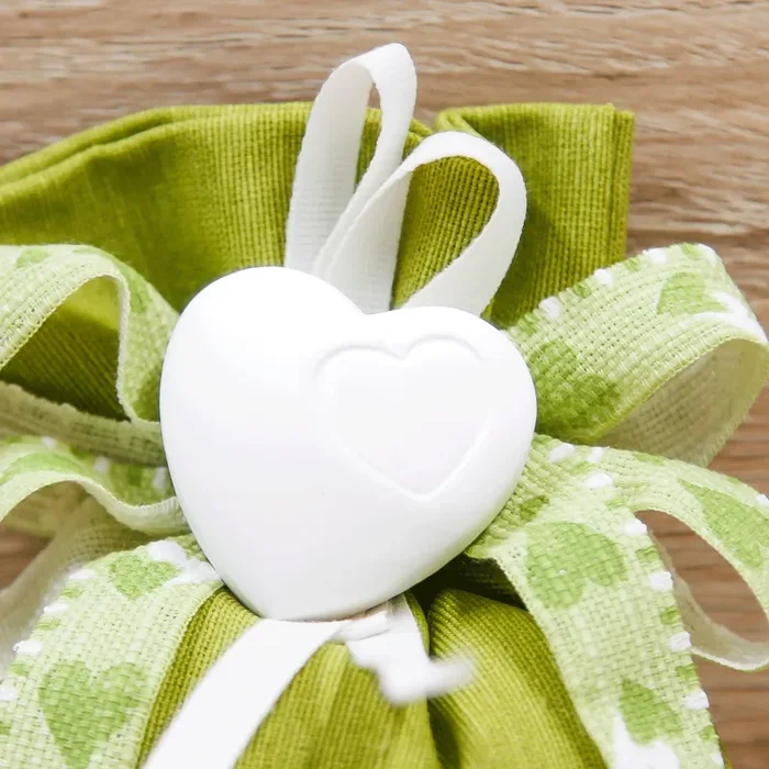 Sacchettino Verde con Cuore - immagine 2