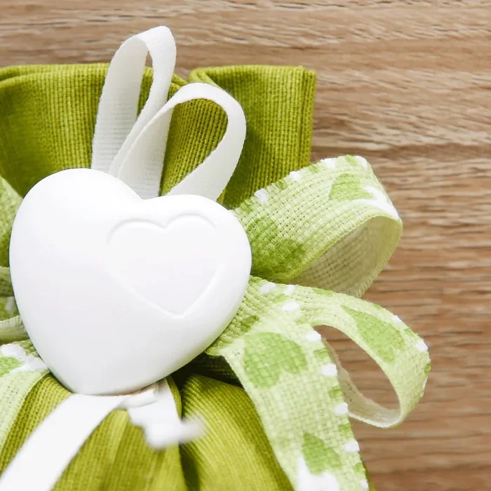 Sacchettino Verde con Cuore - immagine 3