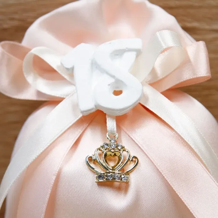 Sacchetto 18 Anni con Ciondolo Corona In saldo - immagine 2