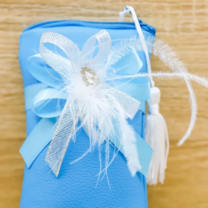 Sacchetto Azzurro con Piume - immagine 2
