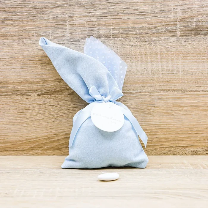 Sacchetto Azzurro Pois Grande “Boy” Claraluna