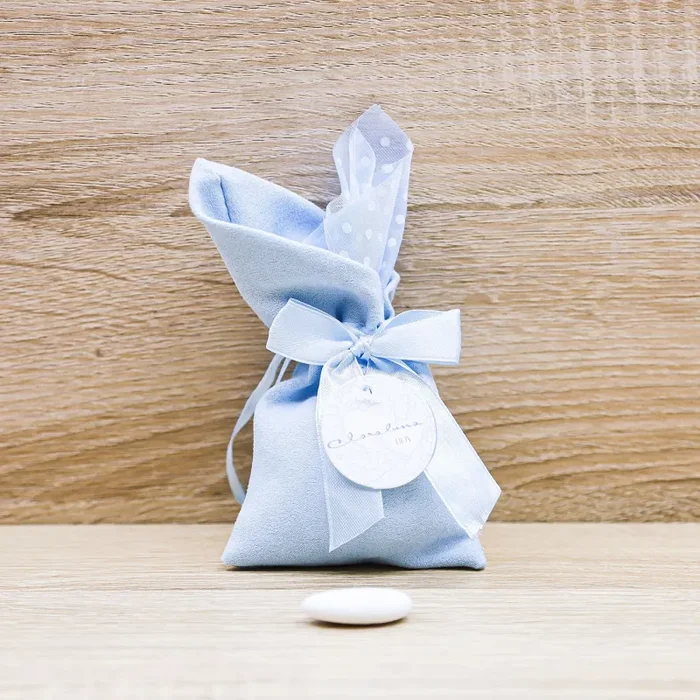 Sacchetto Azzurro Pois Piccolo “Boy” Claraluna Sconti