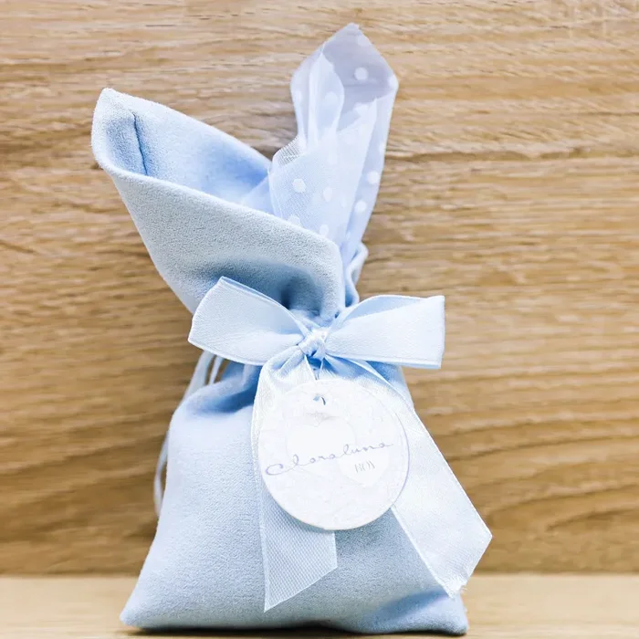 Sacchetto Azzurro Pois Piccolo “Boy” Claraluna Sconti - immagine 2