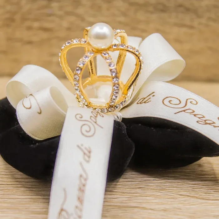 Sacchetto Caramella con Corona Oro - immagine 2