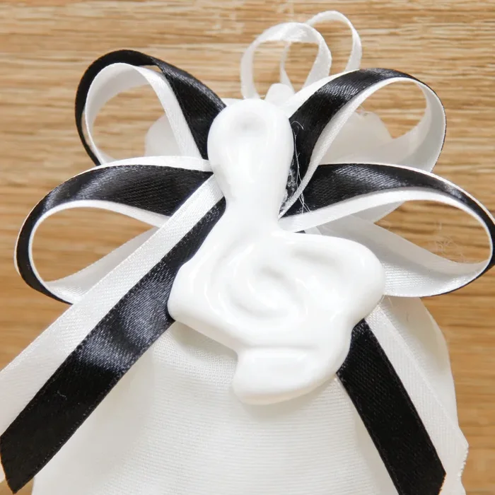 Sacchetto con Chiave di Violino Bianca Linea Musica - immagine 2