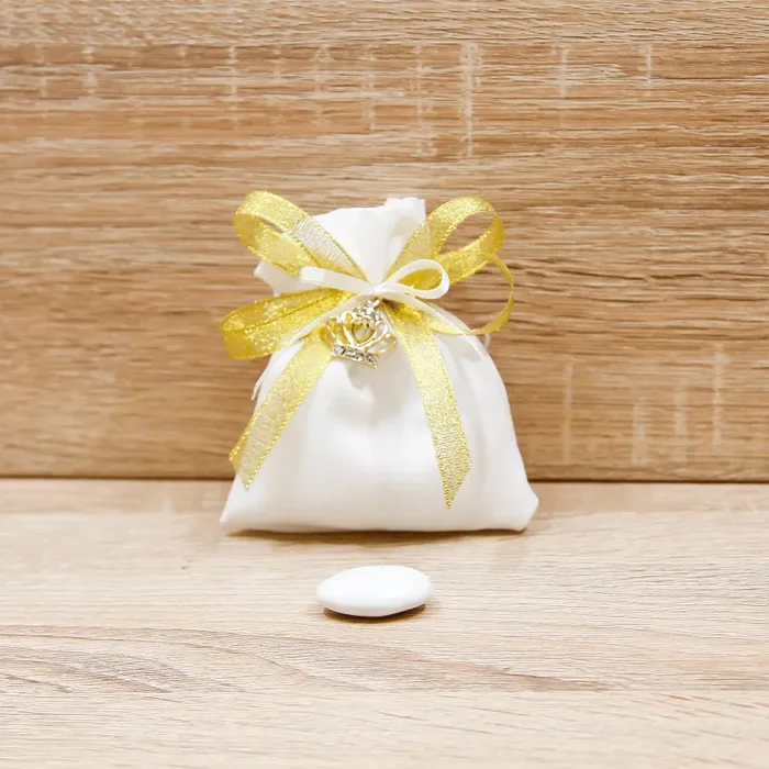 Sacchetto con Ciondolo Corona Argento Vendita calda online