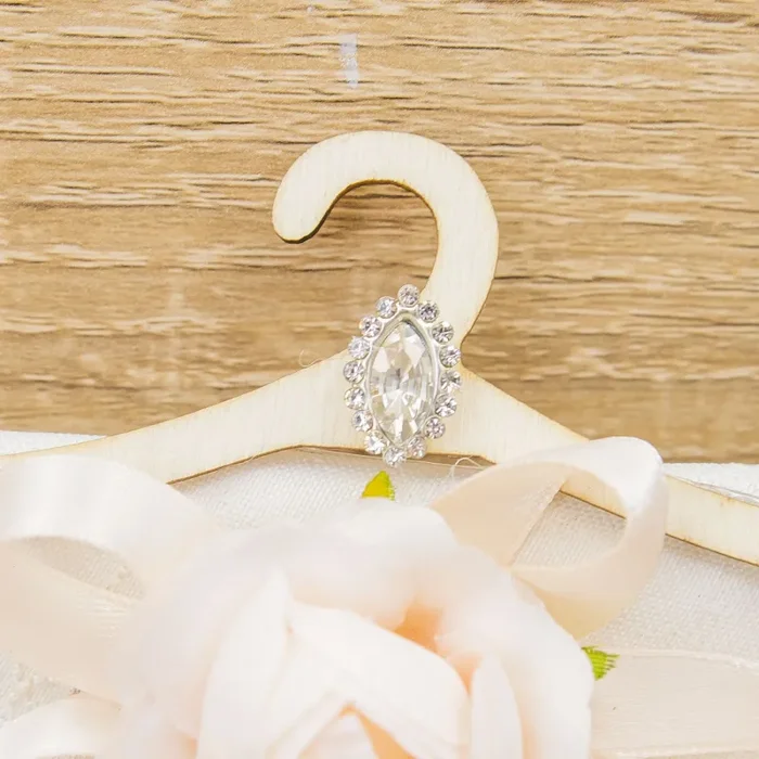 Sacchetto con Gruccia, Sali Profumati e Fiore Pesca La Vie en Rose - immagine 3