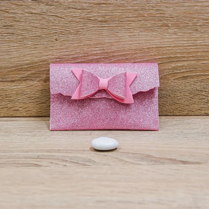 Sacchetto con Specchio Glitter Rosa - immagine 2