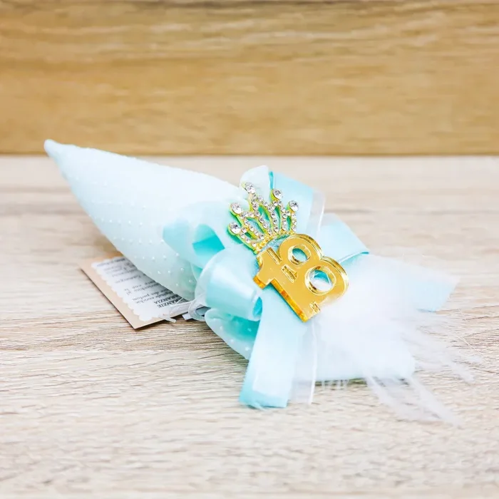 Sacchetto Cono con Piume, Corona e Sali Profumati Vendita online - immagine 3