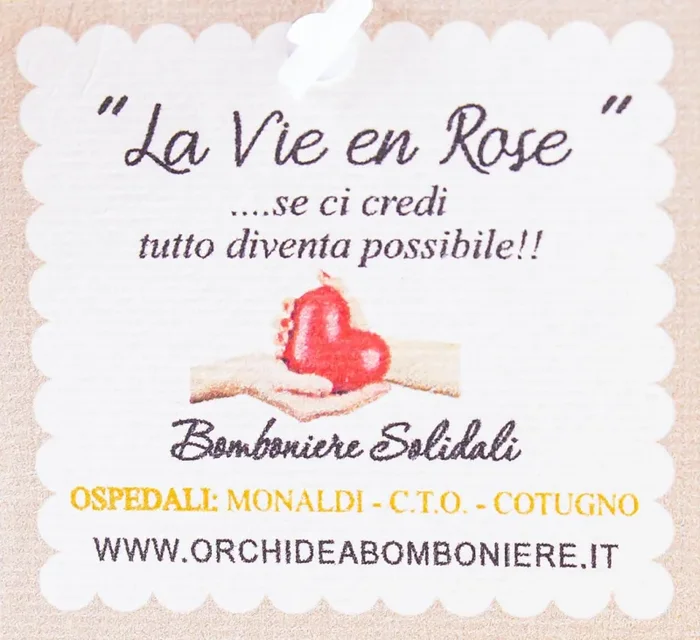 Sacchetto Fiocco Rosa con Pois e Sali Profumati Francesi La Vie en Rose - immagine 3