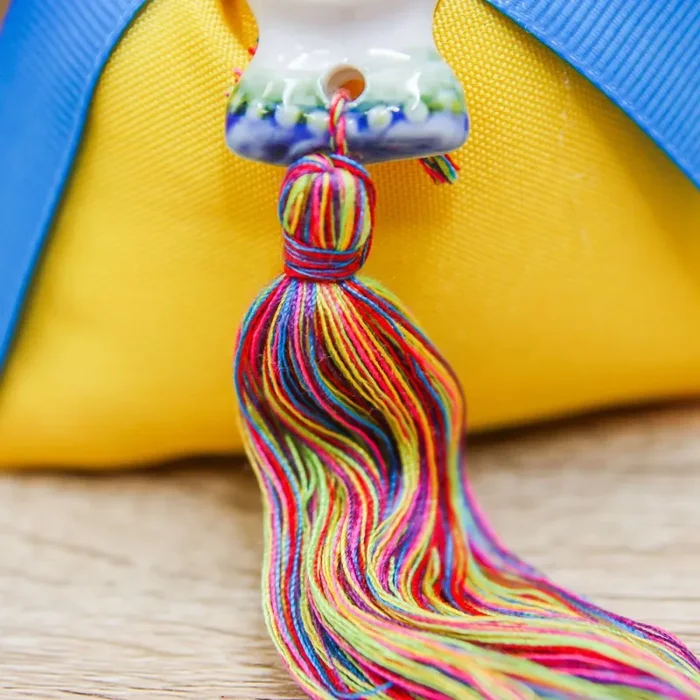 Sacchetto Giallo con Testa Moro Vendita calda - immagine 3