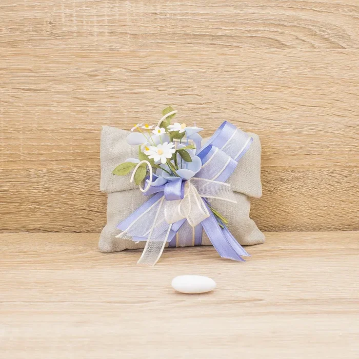 Sacchetto Pochette con Margherite La Vie en Rose Moda