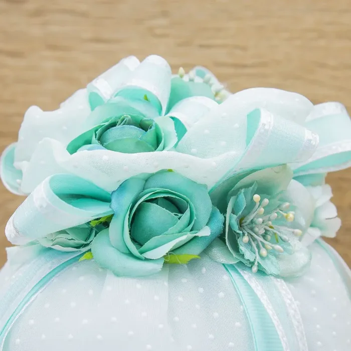 Sacchetto Puffo con Fiori Tiffany e Sali Profumati La Vie en Rose - immagine 3